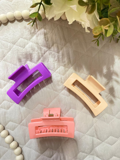 PURPLE CLIPS | SET OF 3 | HAIR CLIPS